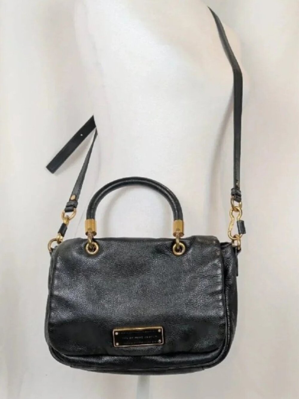 Marc by Marc Jacobs Black Leather Too Hot To Handle Satchel Bag
